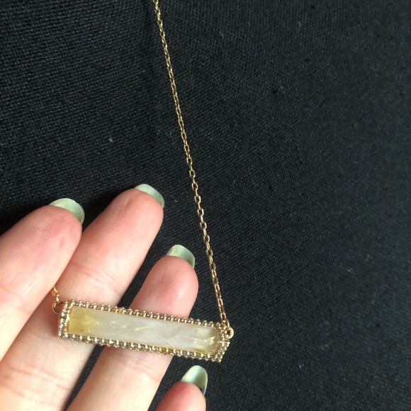 Henri Bendel Luxe Semi Precious Bar necklace - Picture 2 of 3